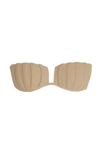 Load image into Gallery viewer, TQC with Pleated Detail Bikini Top - Walnut Crepe