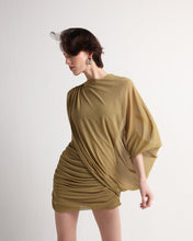 Load image into Gallery viewer, Ruffled cover Dress- Olive Green