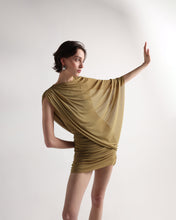 Load image into Gallery viewer, Ruffled cover Dress- Olive Green