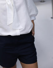 Load image into Gallery viewer, Sailor Shirt Top - Off-White Linen