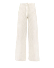 Load image into Gallery viewer, Straight Low-Waist Crochet Pants Bottom - Off Crochet