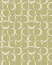 Load image into Gallery viewer, Scarf - Ring Print Green Background