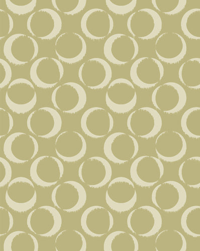 Scarf - Ring Print Green Background