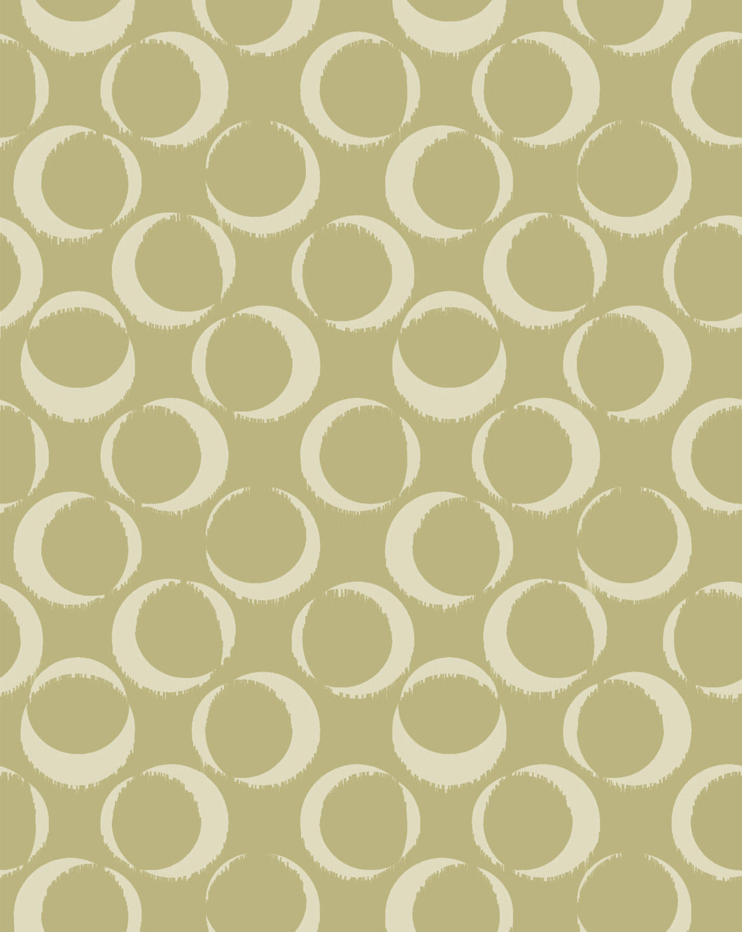 Scarf - Ring Print Green Background