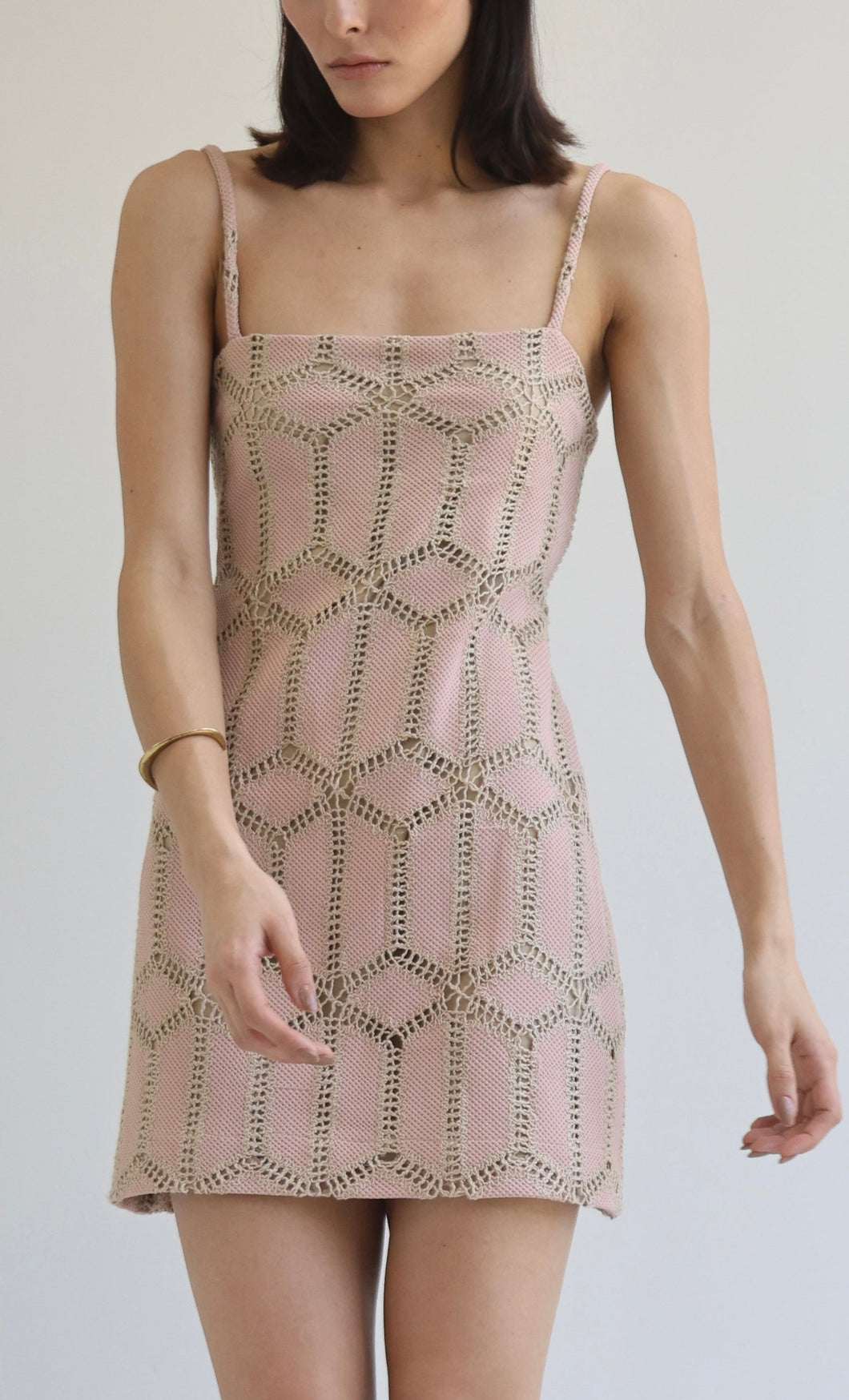 Mini Dress - Trico Rose Seco