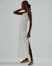 Load image into Gallery viewer, Beach cover-up Side Buttons Tailoring - Off-White Linen