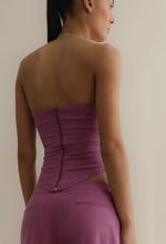 Load image into Gallery viewer, Tailored Structured Vest Top - Purple Linen