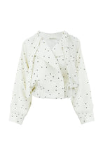 Load image into Gallery viewer, Jacket Top - Off-White Polka Dot Print