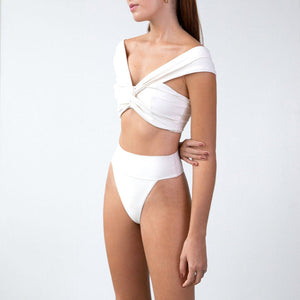 Hang Glider Maxi Bikini Bottom - Off-White