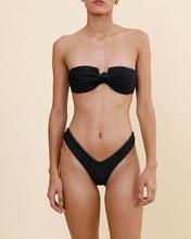 Load image into Gallery viewer, Hang Glider Robust Bias Bikini Bottom - Black Ribbed