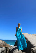 Load image into Gallery viewer, Fluid Beach Cover-up - Celest Blue