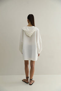 Maxi shirt with hood - Off-White