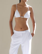 Load image into Gallery viewer, Straight Low Waist Pants Bottom - Light Blue