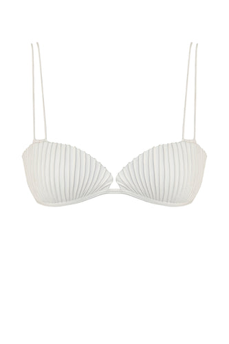 Shell Bikini Top Lateral Maxi - Off-White