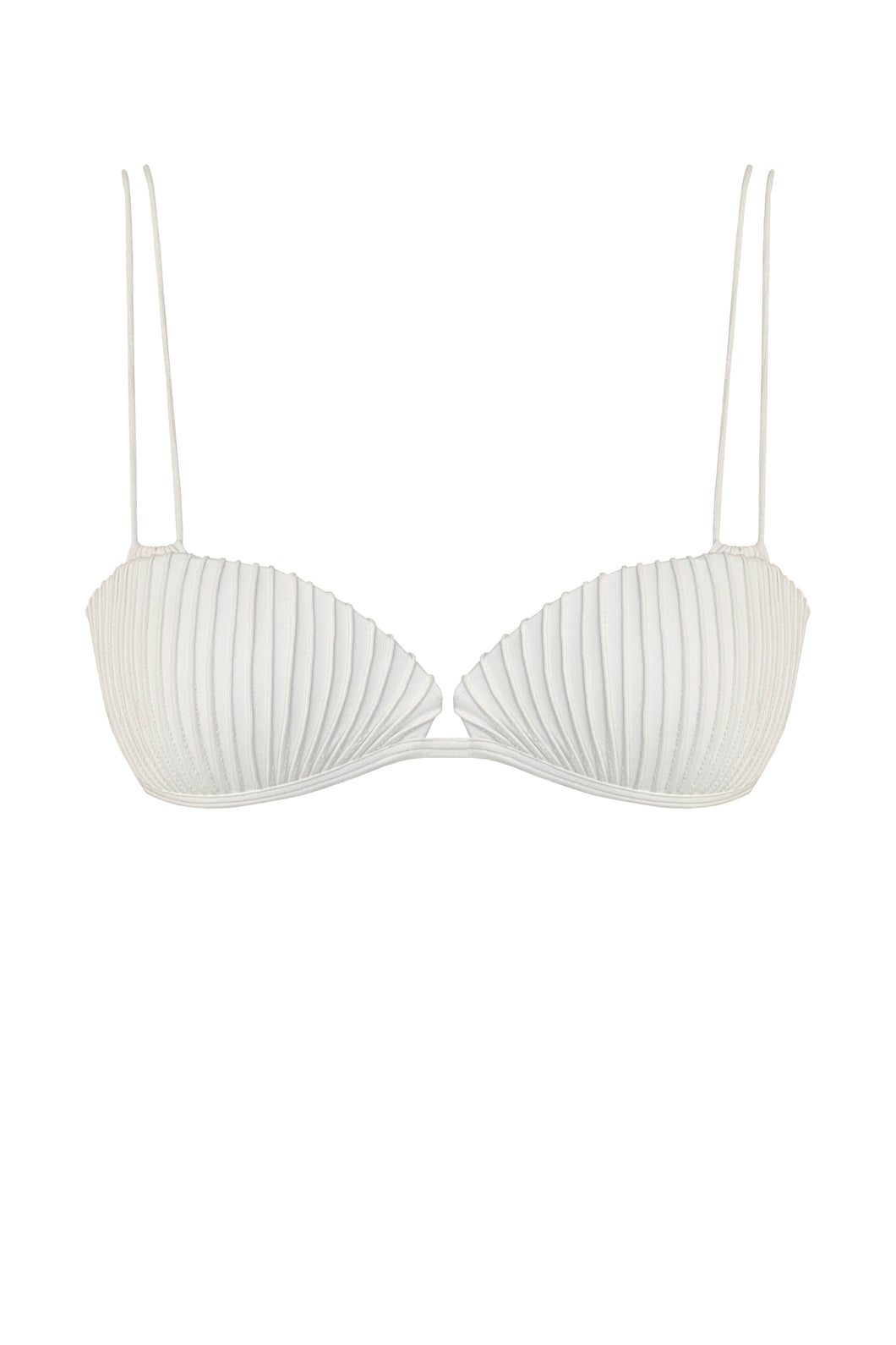 Shell Bikini Top Lateral Maxi - Off-White