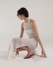 Load image into Gallery viewer, Crochet Straight Slits Cover-Up - Off-White