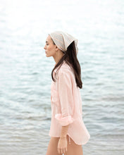 Load image into Gallery viewer, Tailoring Shirt Top - Pink Linen
