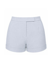Load image into Gallery viewer, Straight Mini Shorts Bottom - Textured Light Blue