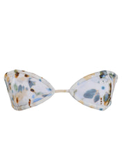 Load image into Gallery viewer, Diamond Strap Bikini Top - White Floral Crepe