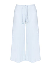Load image into Gallery viewer, Bias Detail Wide Leg Pants Bottom -  Sky Blue Texture