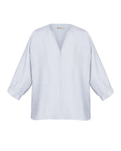 Load image into Gallery viewer, Cut-Out Tunic Shirt - Sky Blue Texture