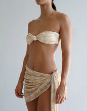Load image into Gallery viewer, Front Knot Bandeau Bikini Top - Anthurium