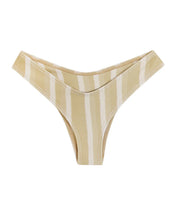 Load image into Gallery viewer, Hang Glider Bikini Bottom - Banoffee Stripes Crepe