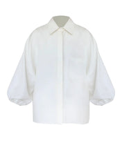 Load image into Gallery viewer, Wide Sleeve Shirt - Off-White Linen
