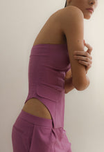 Load image into Gallery viewer, Tailored Structured Vest Top - Purple Linen