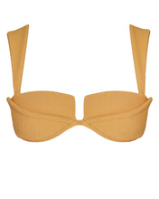 Load image into Gallery viewer, Structured Bias Bikini Top - Mango Crepe