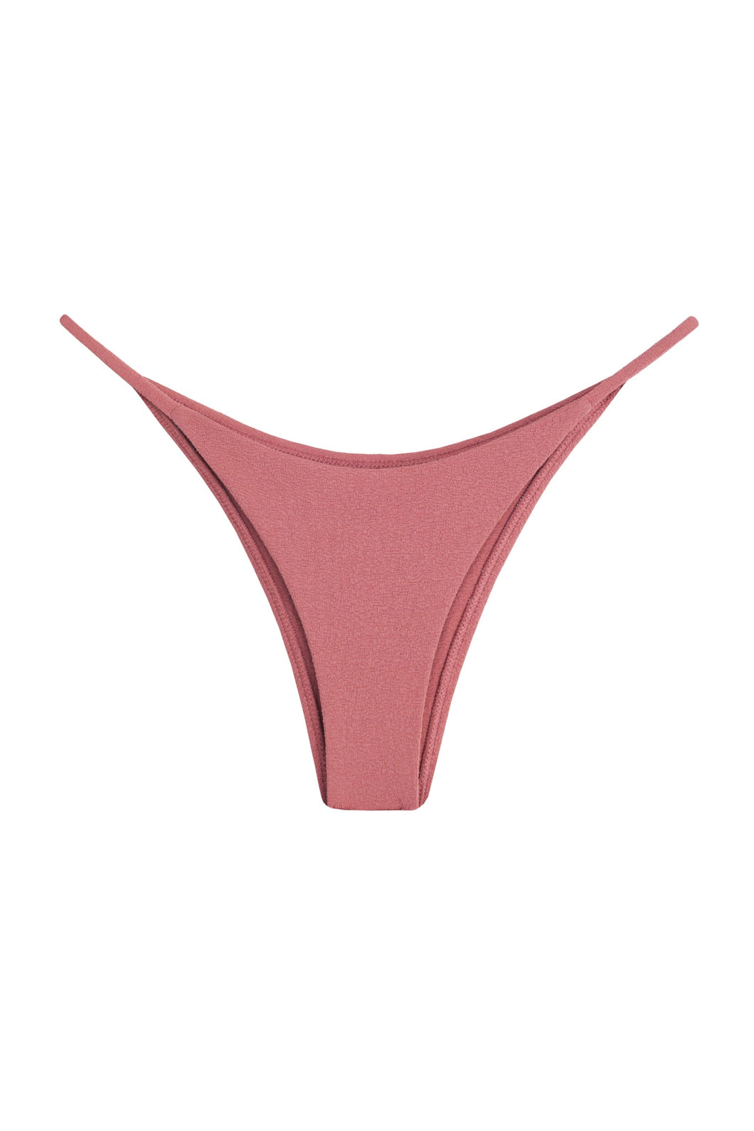 Triangle With Fixed Strap Bikini Bottom -Grená Pink