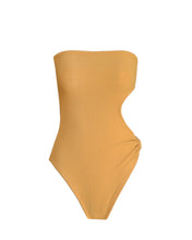 Load image into Gallery viewer, Throught slit TQC swimsuit  - Mango Crepe