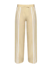 Load image into Gallery viewer, Straight Low Waist Pants Bottom - Banoffee Stripes