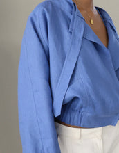 Load image into Gallery viewer, Jacket Top -  Porcelain Blue