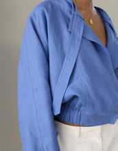 Load image into Gallery viewer, Jacket Top -  Porcelain Blue
