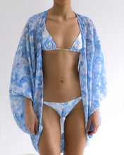 Load image into Gallery viewer, Triangle Bikini Top - Blue Floral