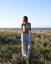 Load image into Gallery viewer, Straight Low Waist Pants Bottom - Marbled Stripes
