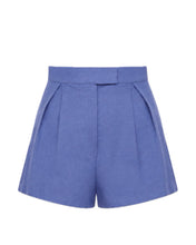 Load image into Gallery viewer, Pleated Shorts Bottom -  Porcelain Blue