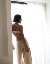 Load image into Gallery viewer, Pleated Pants Bottom - Natural Linen