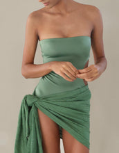 Load image into Gallery viewer, Bandeau Cut-Out One Piece - Leaf Green
