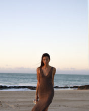 Load image into Gallery viewer, Cut-Out Cover Up - Brown Lace