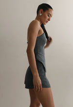 Load image into Gallery viewer, Tailored Structured Vest Top - Graphite