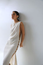 Load image into Gallery viewer, Side armhole with Crochet buttons Cover-Up - Creamy