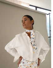 Load image into Gallery viewer, Mini Shorts Bottom - White Floral Crepe