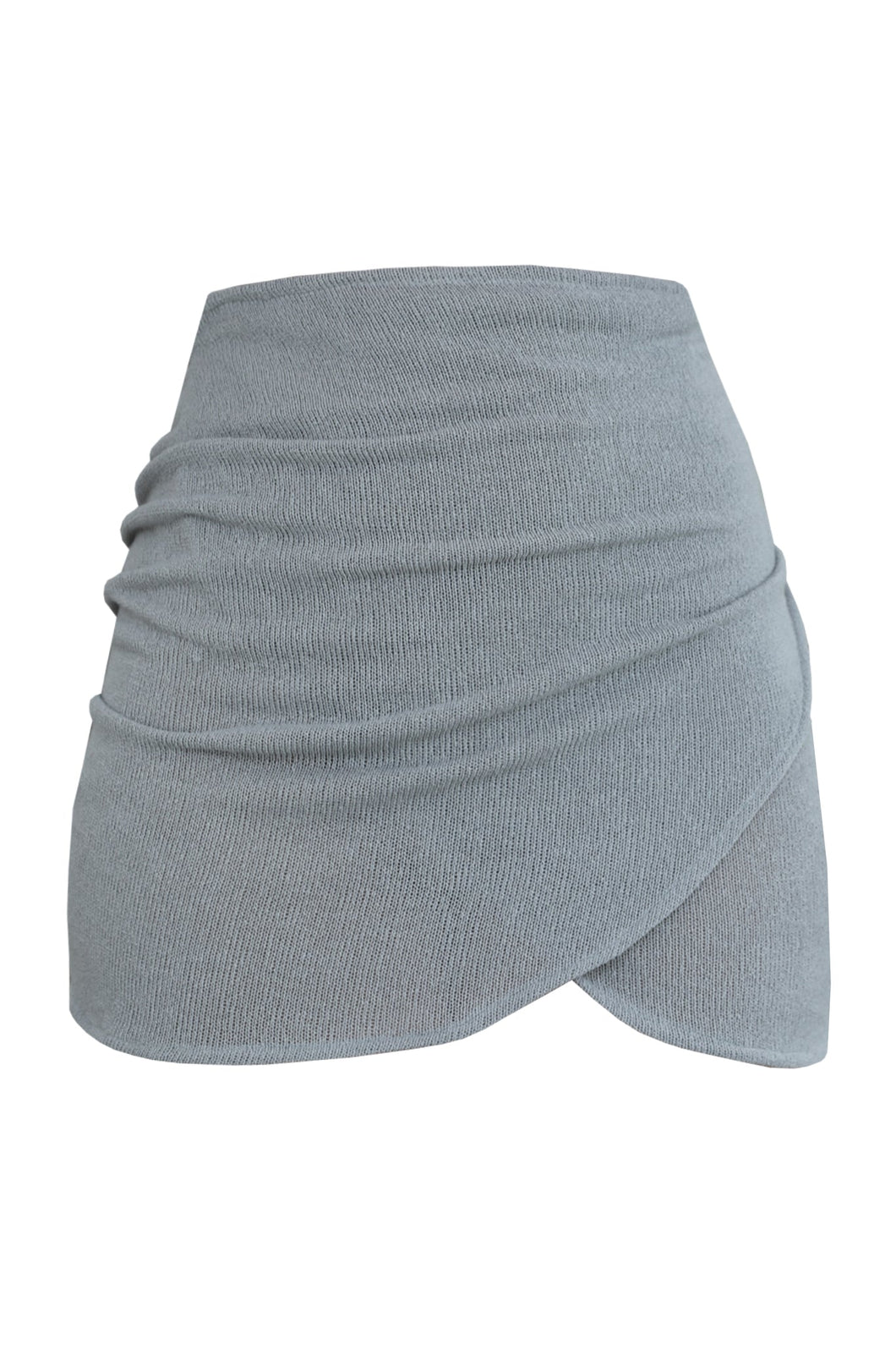 Short Sarong Bottom - Gray Knitting