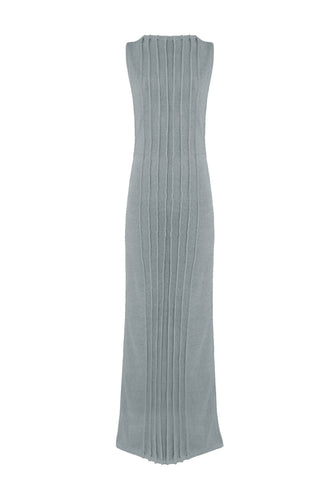 Armhole Cutouts and Topstitch Detailing Cover-Up - Gray Knitting