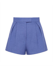 Load image into Gallery viewer, Pleated Shorts Bottom -  Porcelain Blue