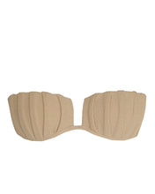 Load image into Gallery viewer, TQC with Pleated Detail Bikini Top - Walnut Crepe