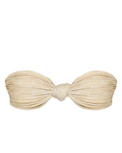 Load image into Gallery viewer, Front Knot TQC Bikini Top - Neutral Square Print