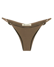 Load image into Gallery viewer, Triangle With Fixed Strap Loops Bikini Bottom - Brown